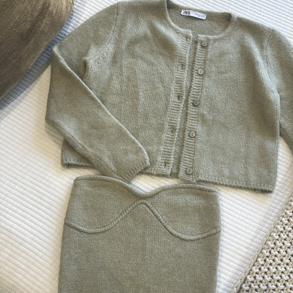 Sage Green Sweater Set